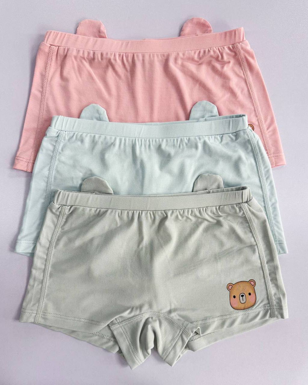 LEBEAR GIRLS BAMBOO BOXER BRIEFS (PACK OF 3)