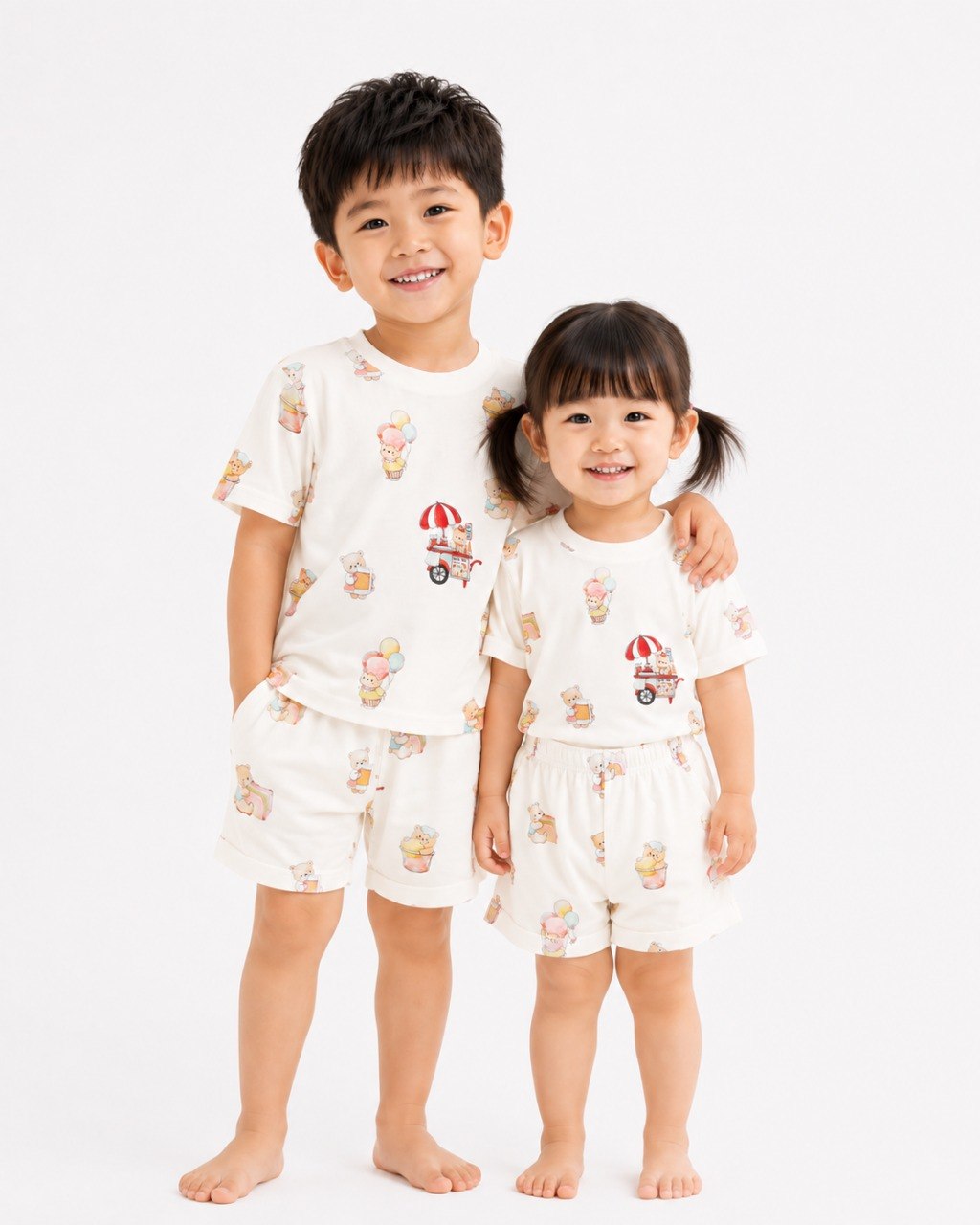 (PRE ORDER) UNCLE BEAR ICE CREAM TRUCK KIDS TENCEL™ LOUNGE SET