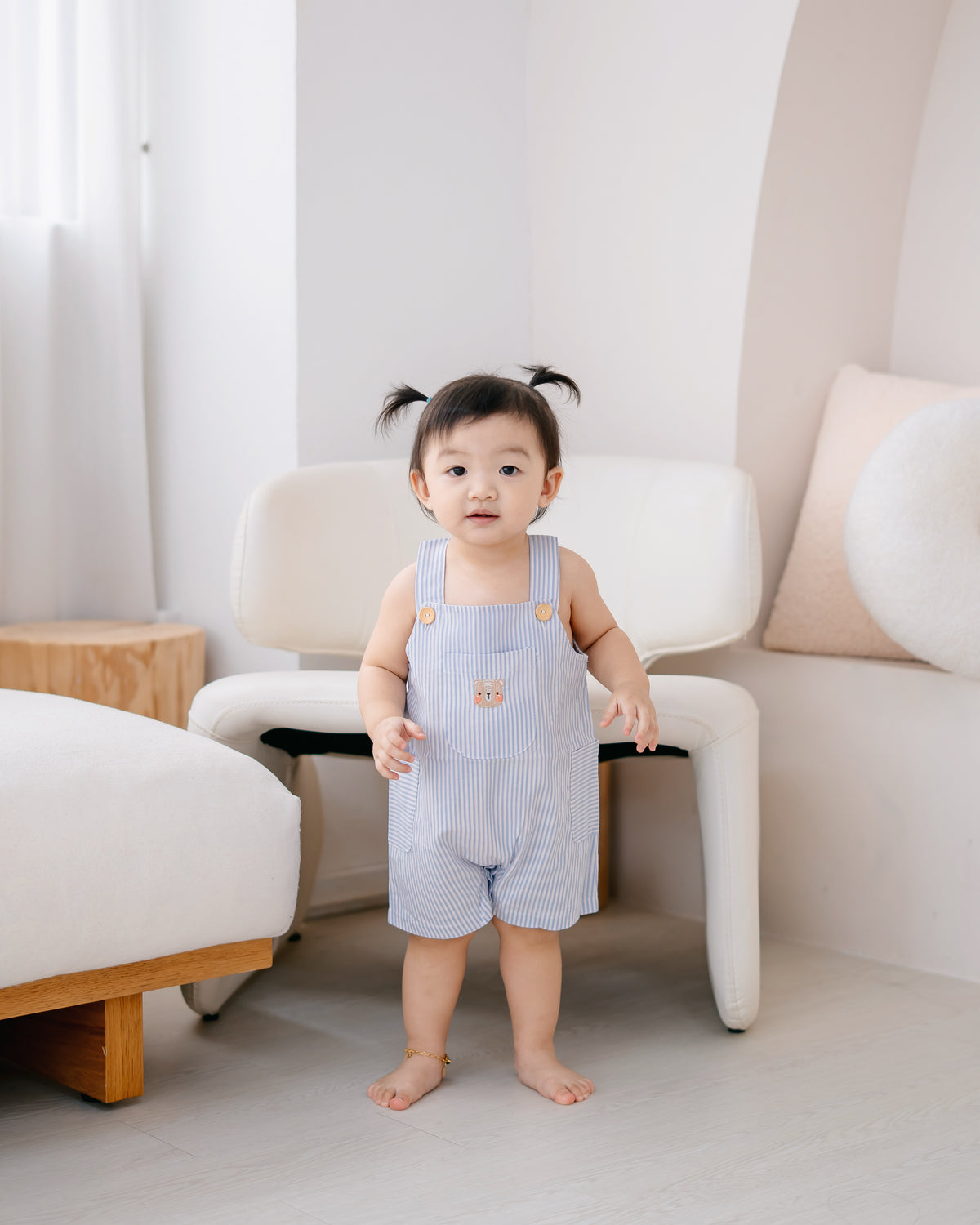 WANDER & WONDER KIDS STRIPE ROMPER