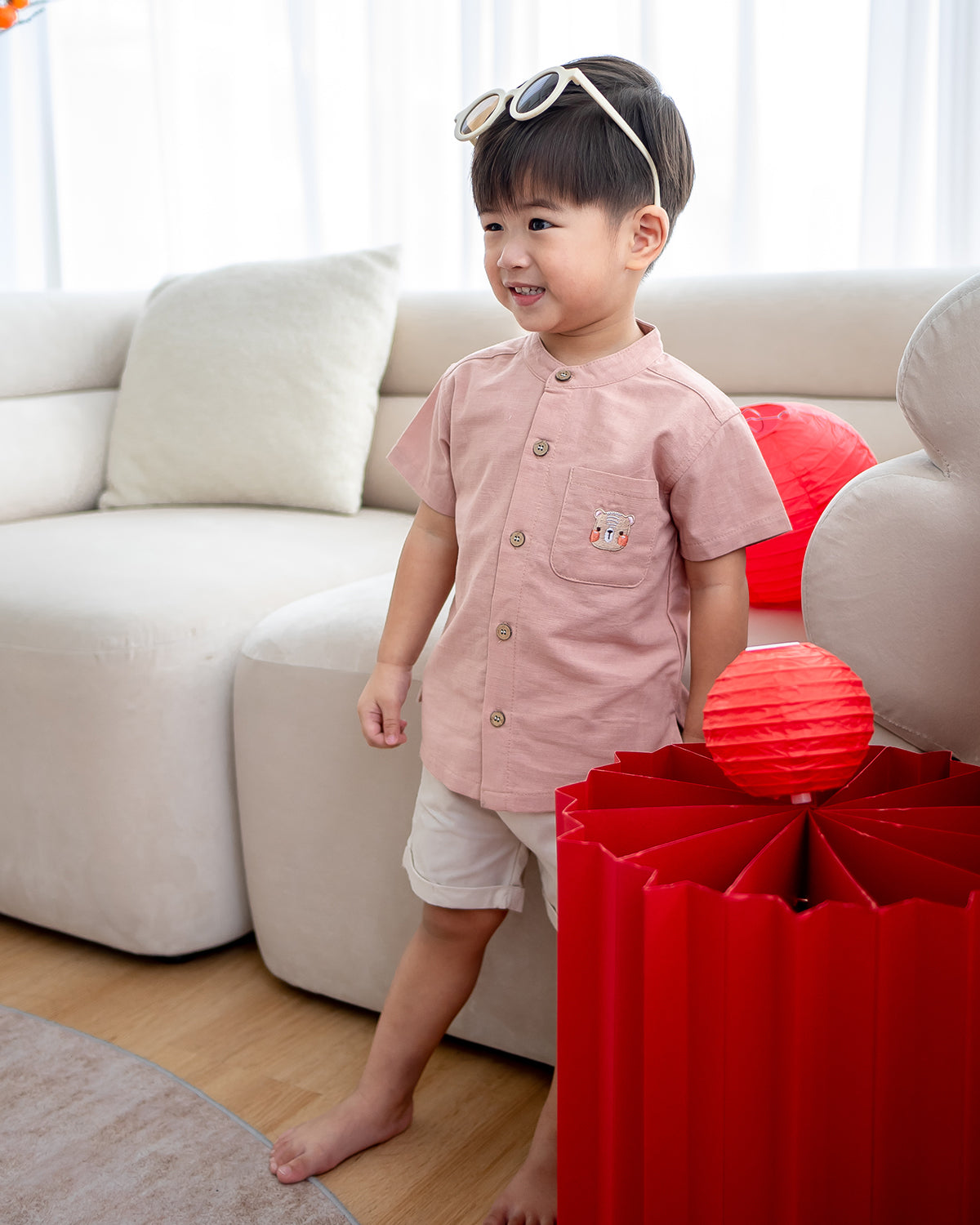 NM X LEBEAR MANDARIN COLLAR SHIRT