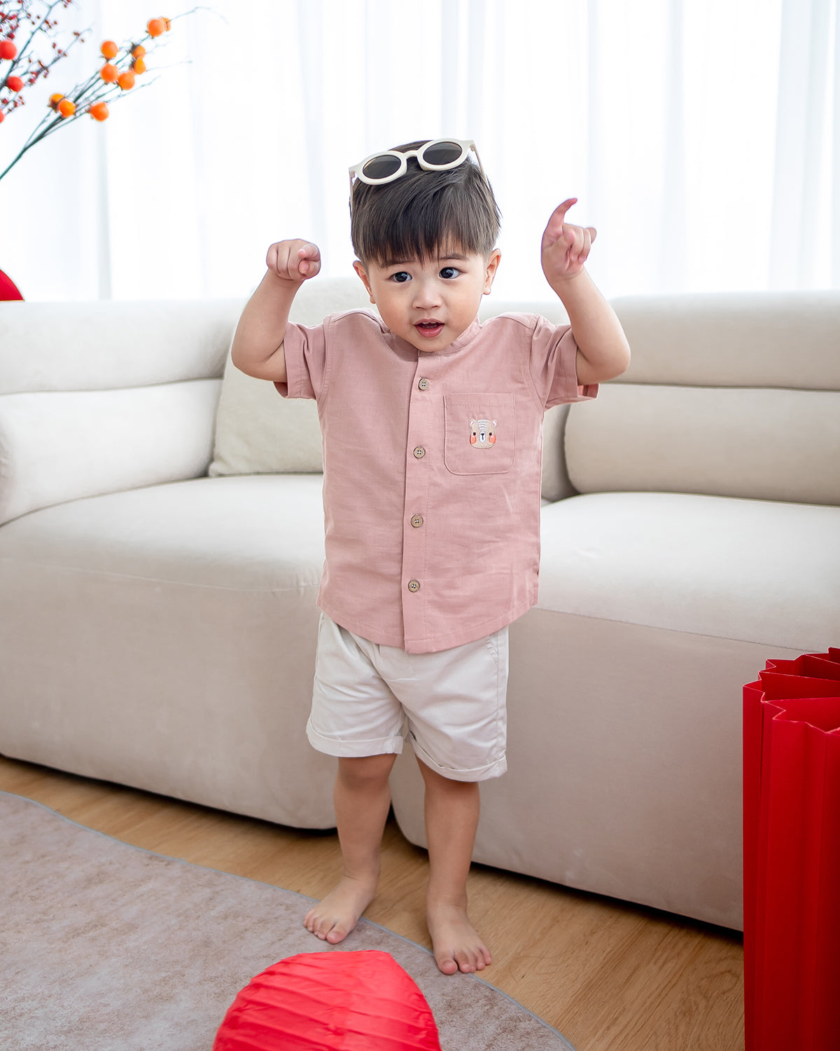 NM X LEBEAR MANDARIN COLLAR SHIRT