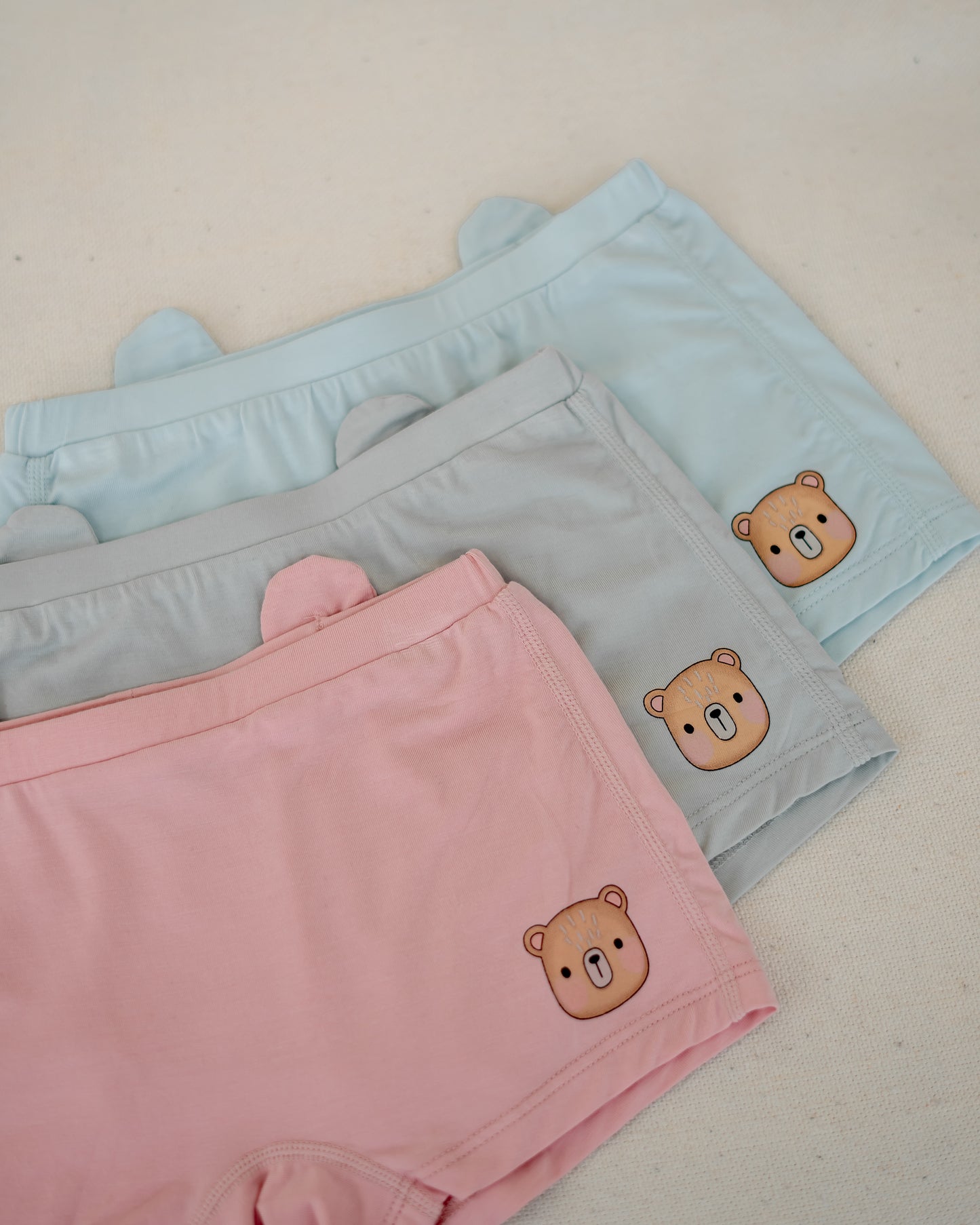 LEBEAR GIRLS BAMBOO BOXER BRIEFS (PACK OF 3)
