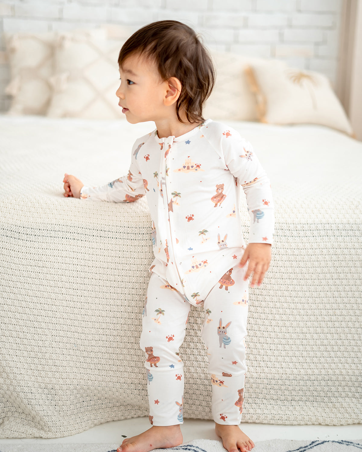 SEASIDE BUDDIES BAMBOO SLEEPSUIT