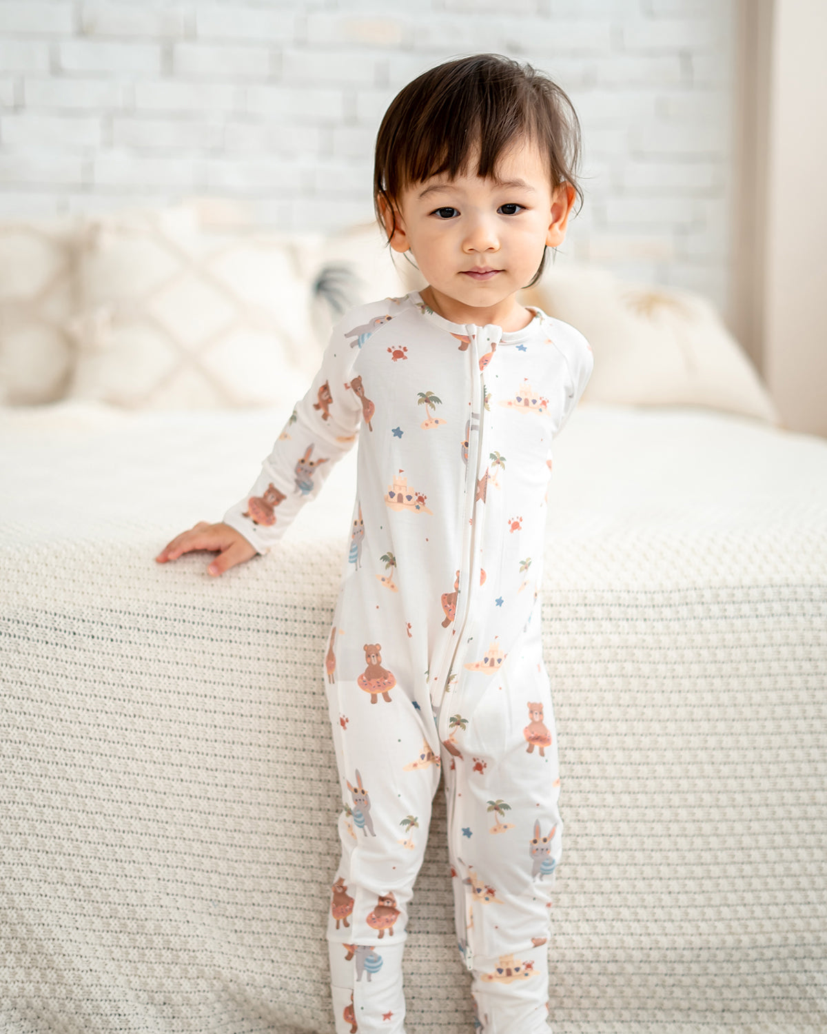 SEASIDE BUDDIES BAMBOO SLEEPSUIT