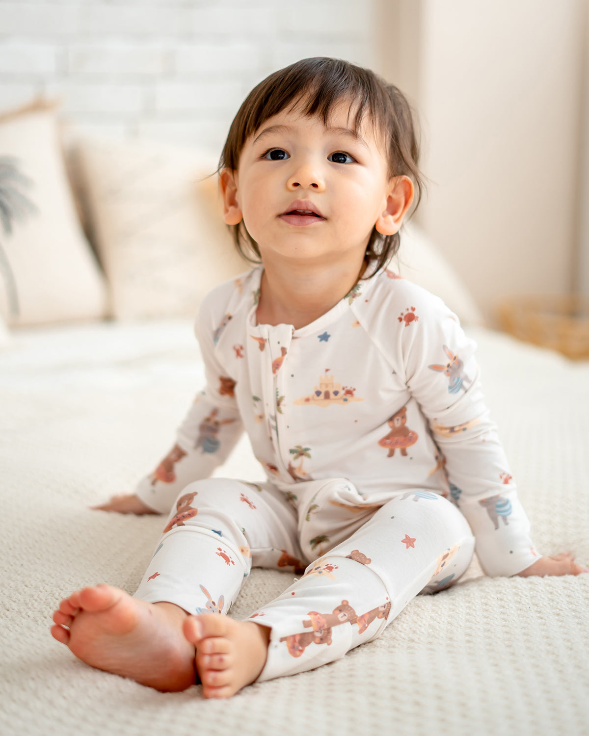 SEASIDE BUDDIES BAMBOO SLEEPSUIT