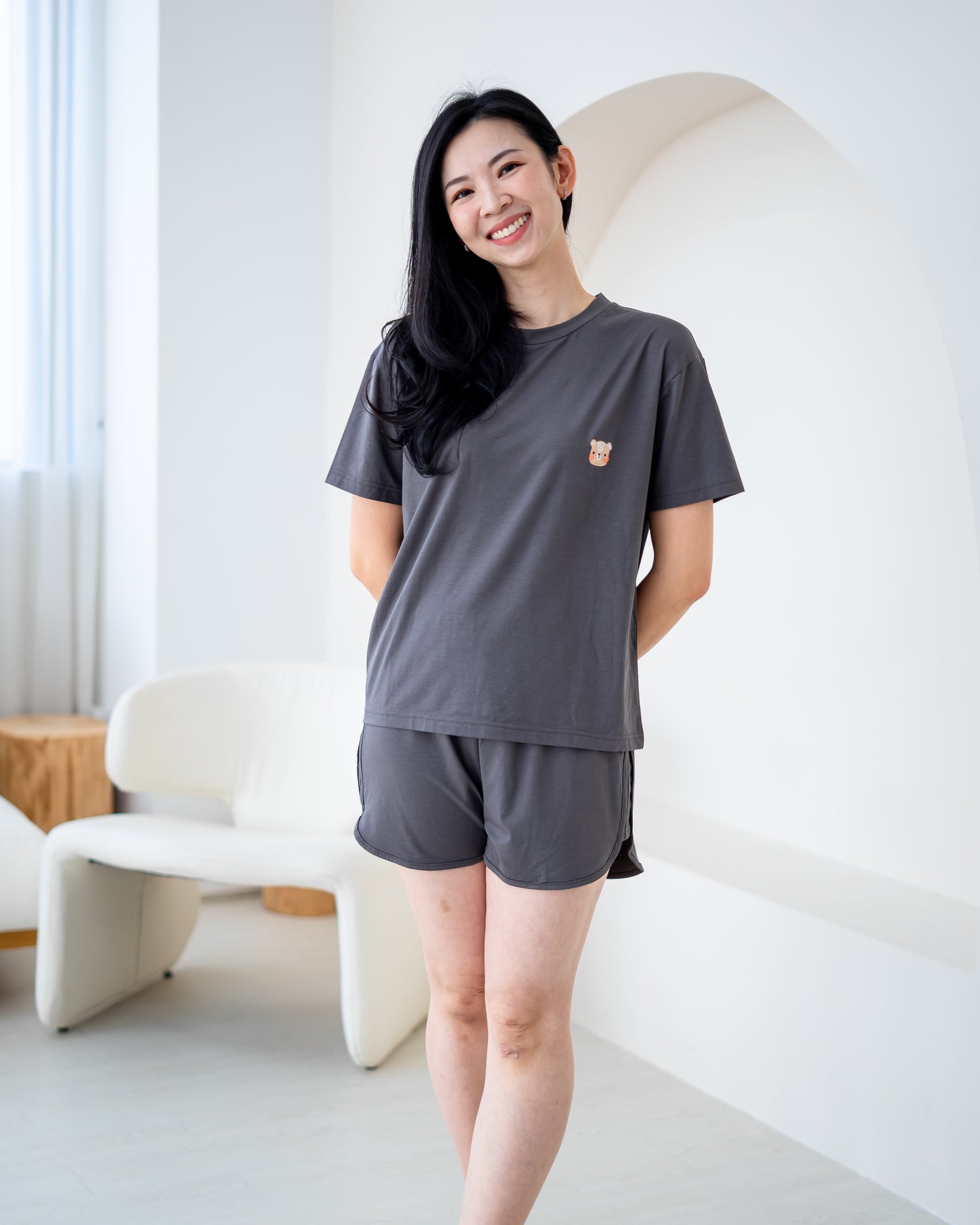 LEBEAR LADIES TENCEL™ SET IN CLAY GREY
