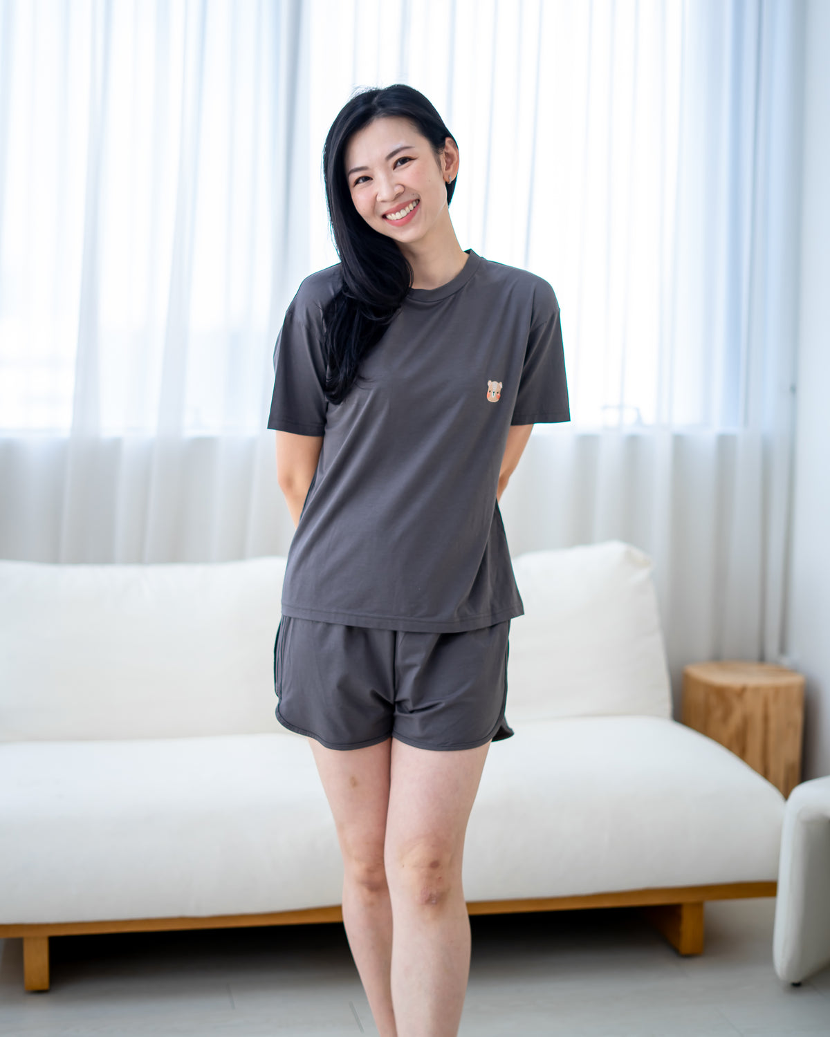 LEBEAR LADIES TENCEL™ SET IN CLAY GREY