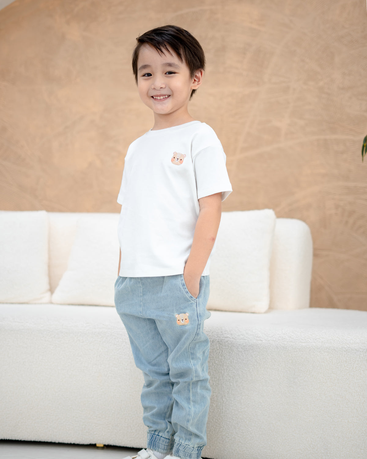 LEBEAR LIGHT WASH DENIM JOGGER