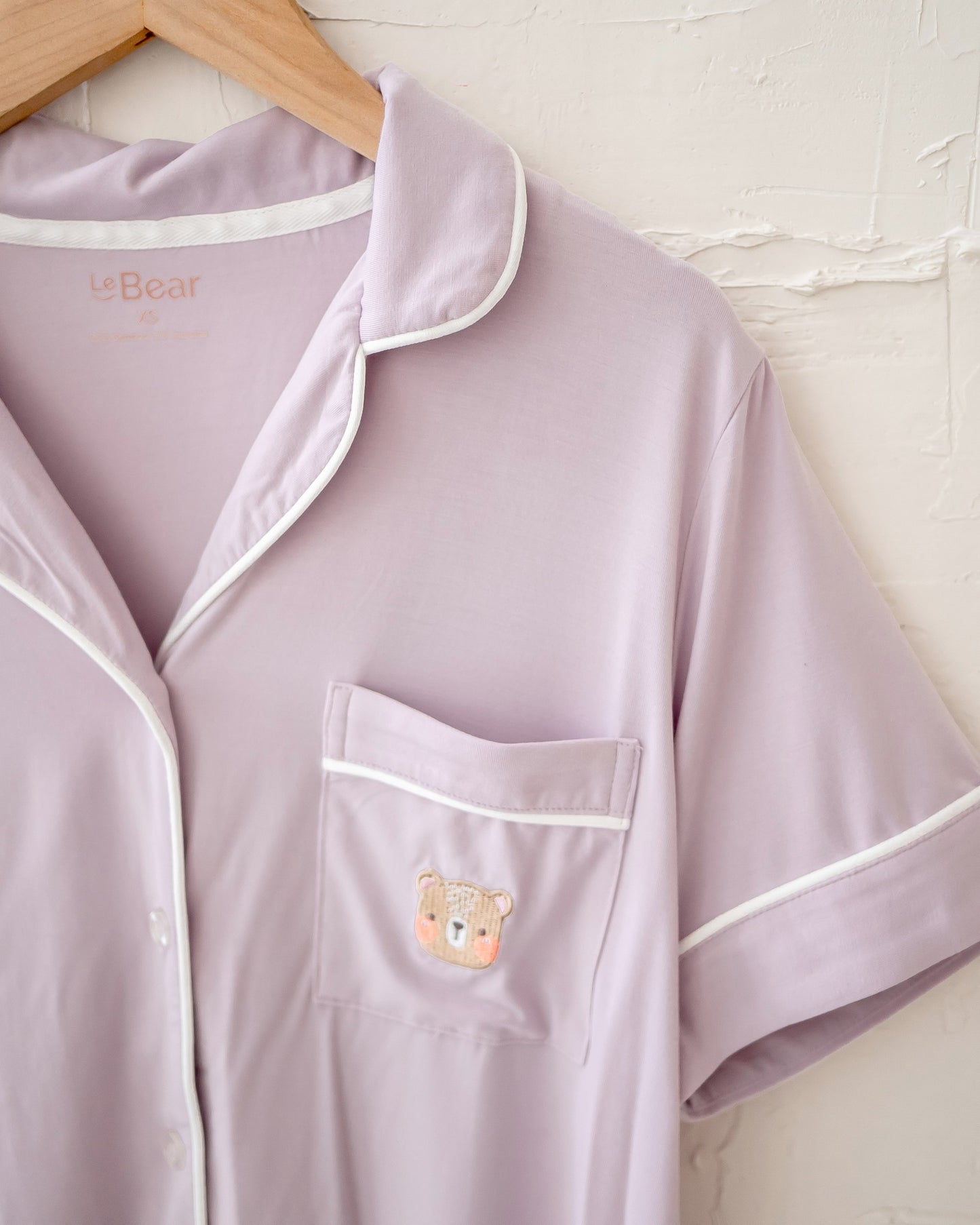 LEBEAR ADULT LUXE COMFORT PYJAMAS IN LILAC