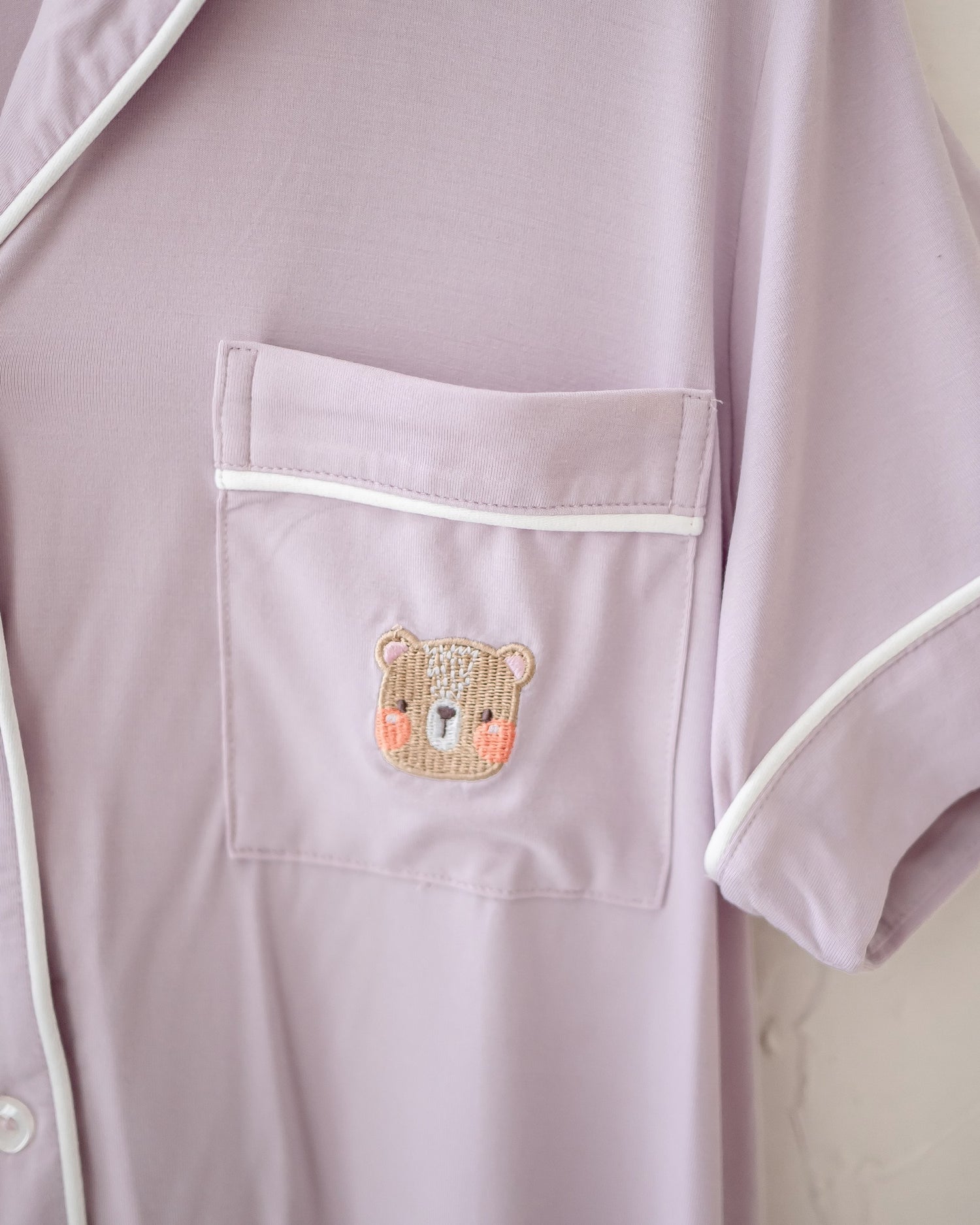 LEBEAR ADULT BAMBOO PYJAMAS SHORTS SET IN LILAC