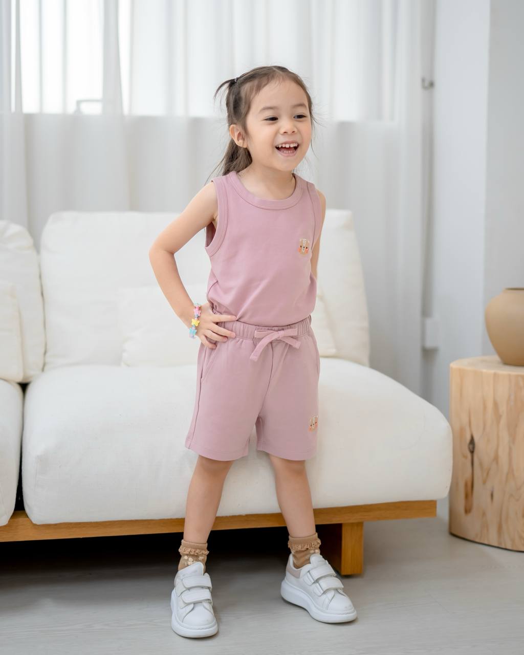 JEVON TANK TOP IN TEA ROSE