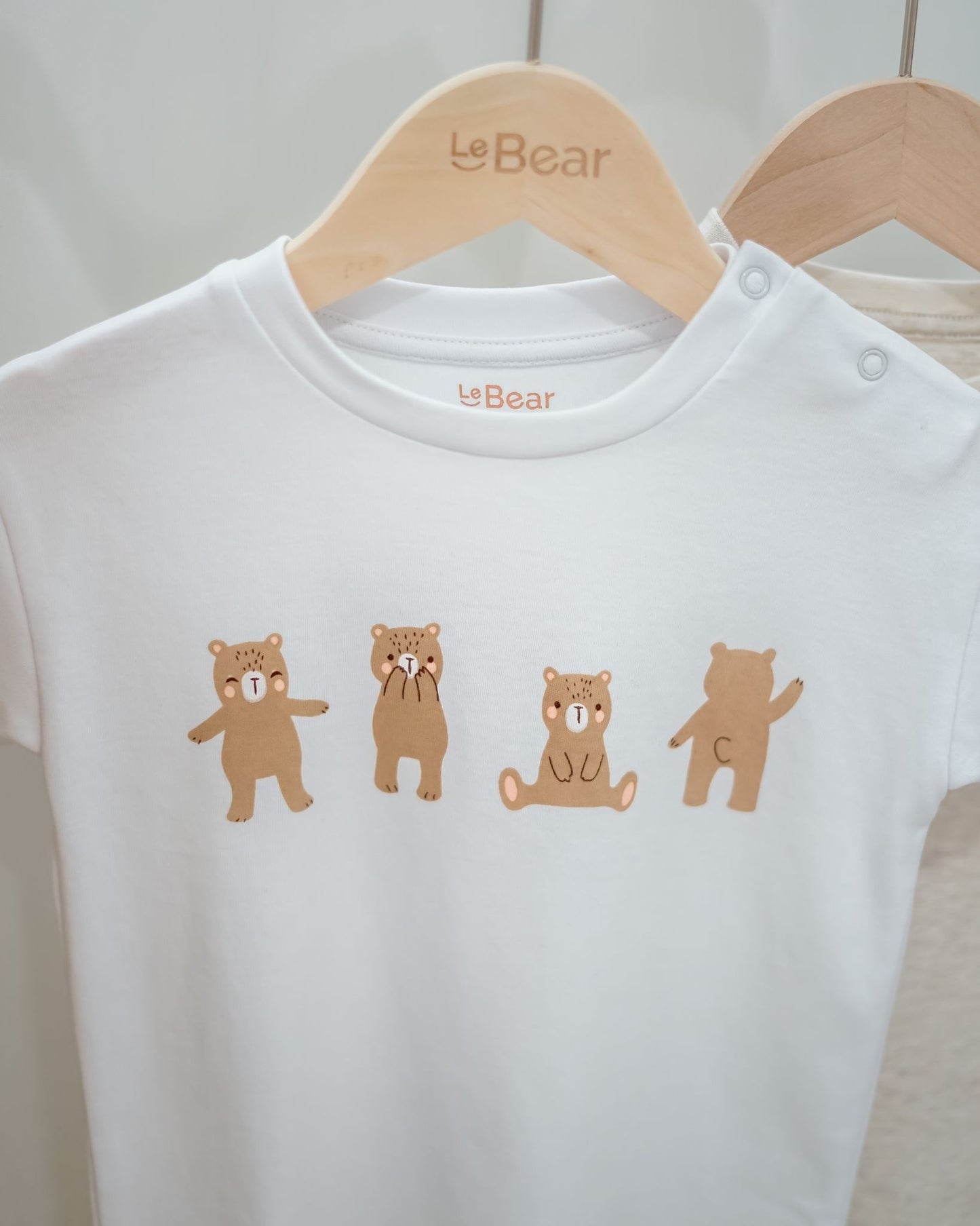 Dancing Bear Top in White
