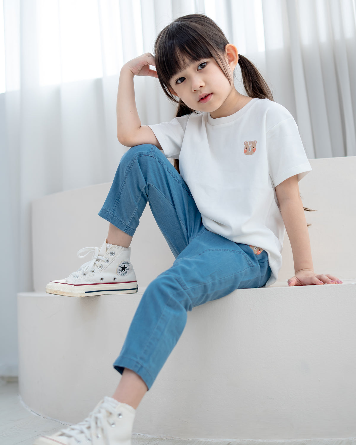 LeBear Classic Kids Denim Jeans featuring a comfortable everyday fit for boys and girls