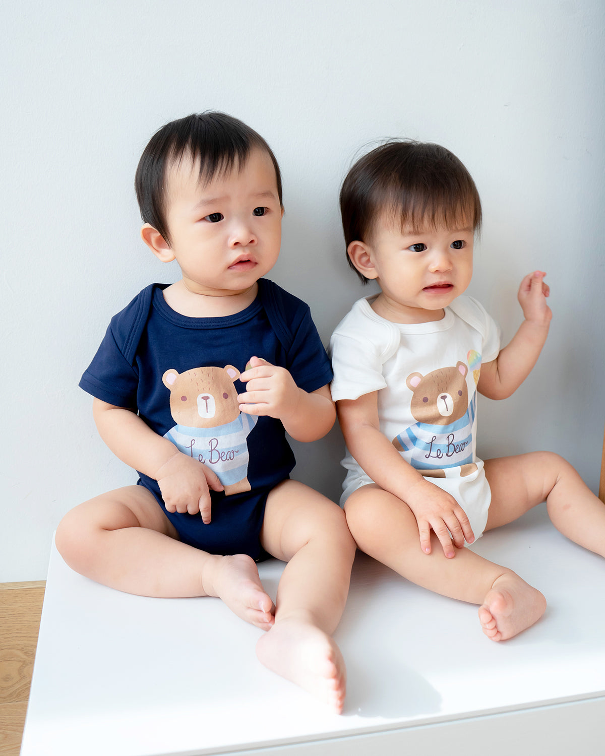 Ice Cream Bear Onesie in Midnight Blue