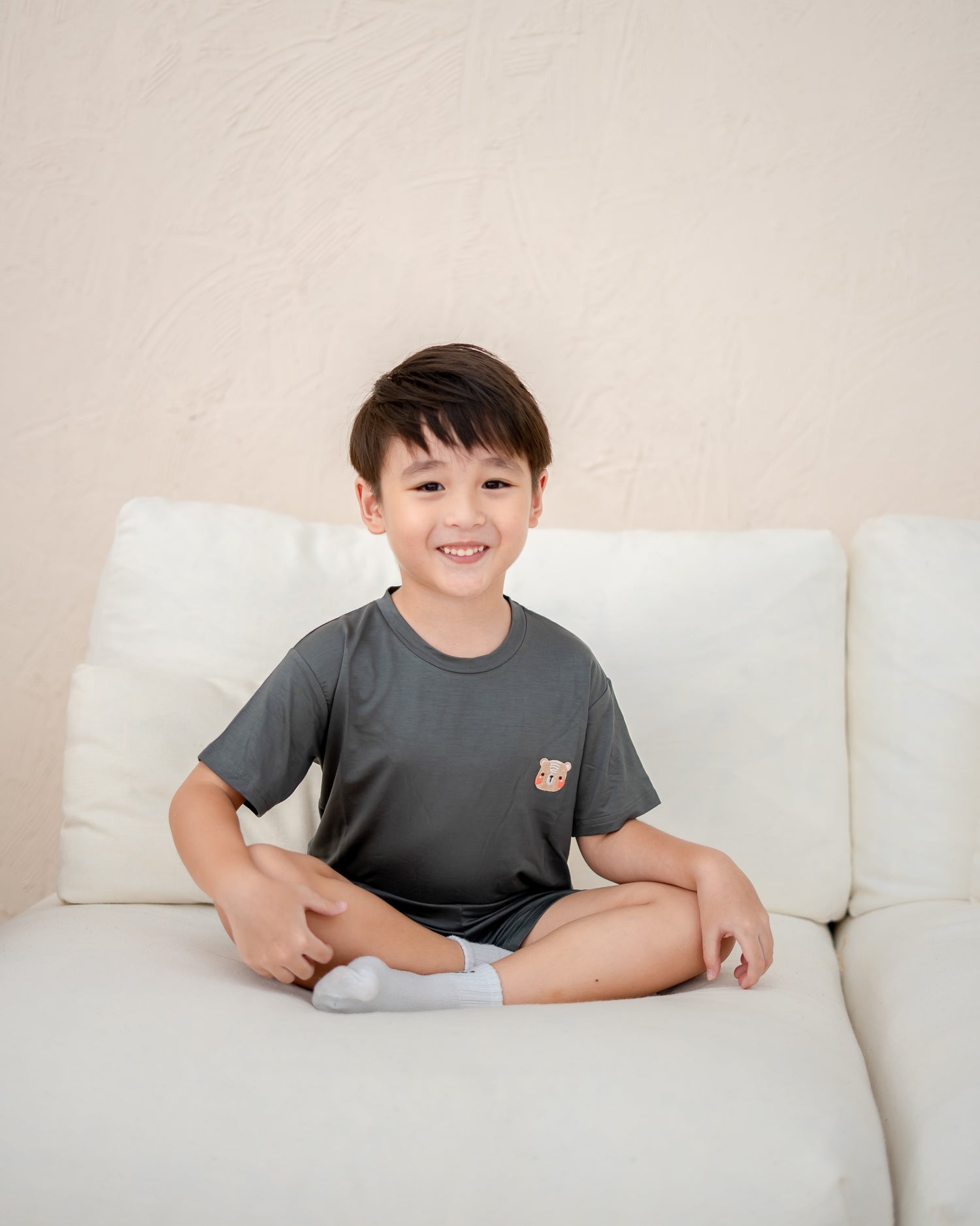 LEBEAR KIDS TENCEL™ LOUNGE SET IN GREY