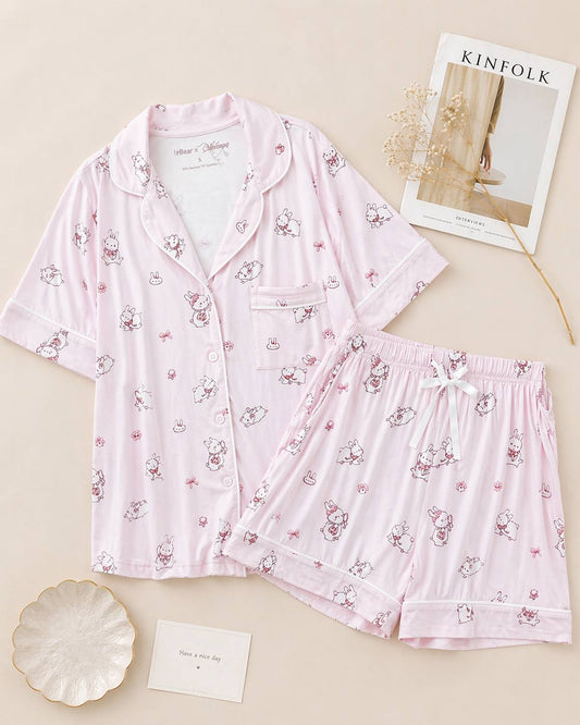 LEBEAR X CHERIE DREAM BLOSSOM BAMBOO PYJAMAS SET
