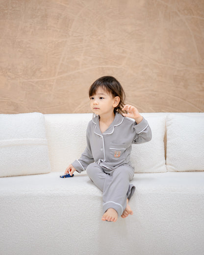 LEBEAR LUXE COMFORT PYJAMAS IN GENTLE GREY