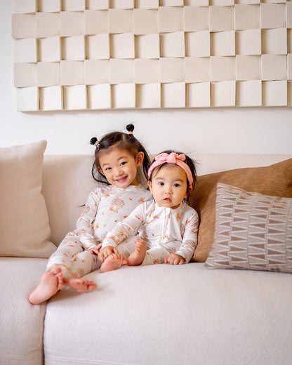 MUSHROOM BEAR BAMBOO SLEEPSUIT