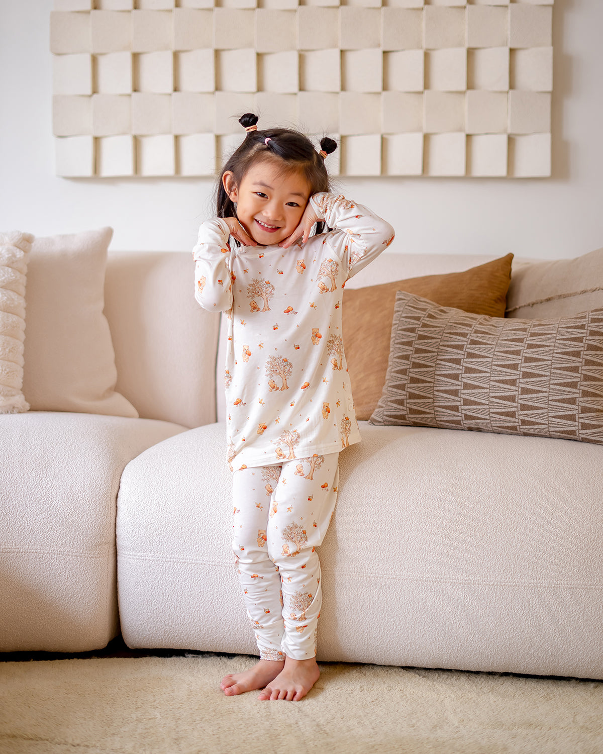 MUSHROOM BEAR BAMBOO LONG SLEEVE 2 PIECE SET