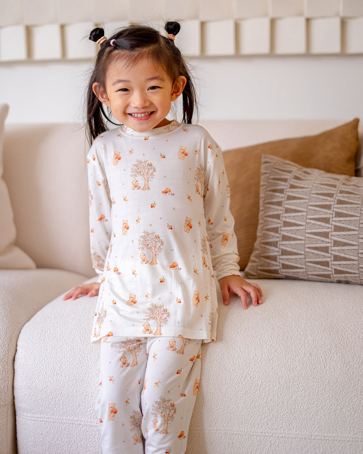MUSHROOM BEAR BAMBOO LONG SLEEVE 2 PIECE SET