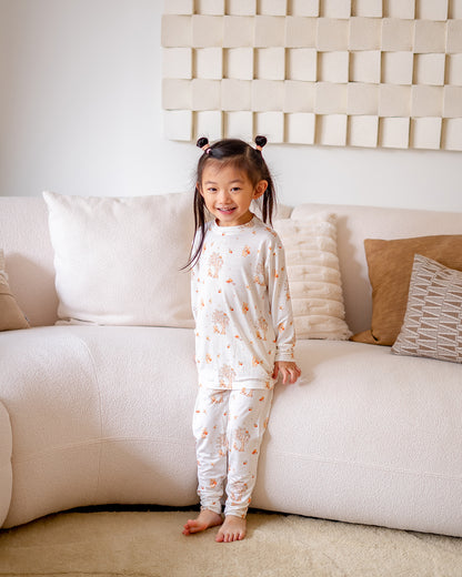MUSHROOM BEAR BAMBOO LONG SLEEVE 2 PIECE SET
