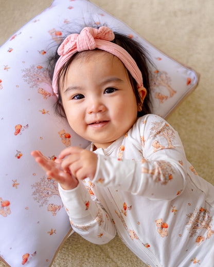 [PILLOW] MUSHROOM BEAR TENCEL LYOCELL TODDLER HEAD PILLOW