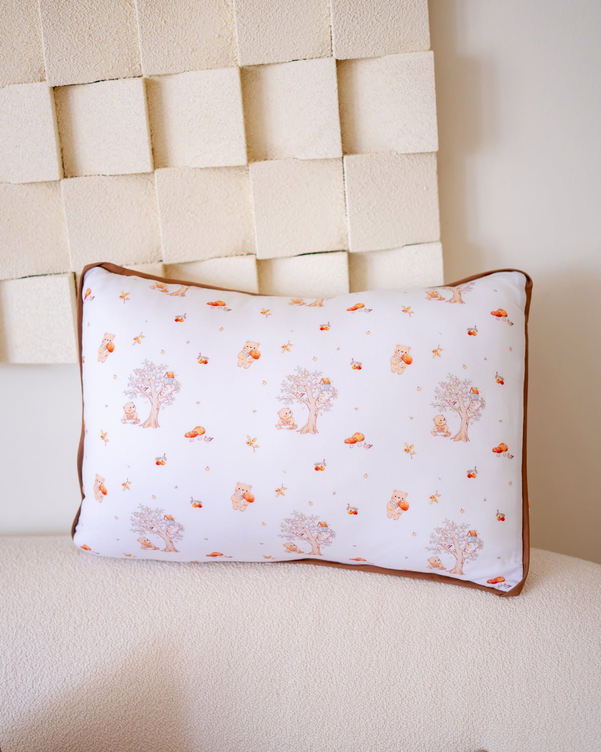 [PILLOW] MUSHROOM BEAR TENCEL LYOCELL TODDLER HEAD PILLOW