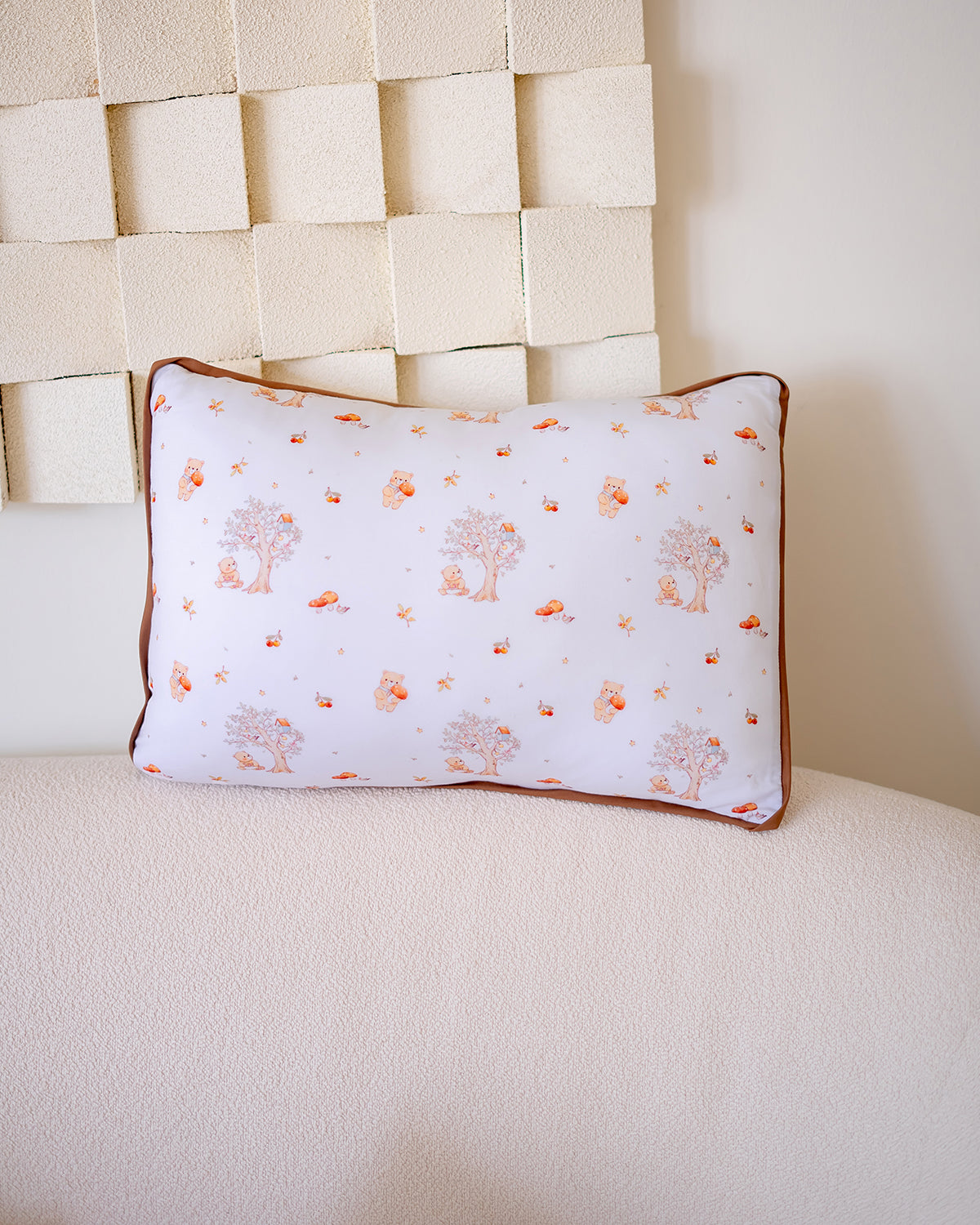 [PILLOW] MUSHROOM BEAR TENCEL LYOCELL TODDLER HEAD PILLOW