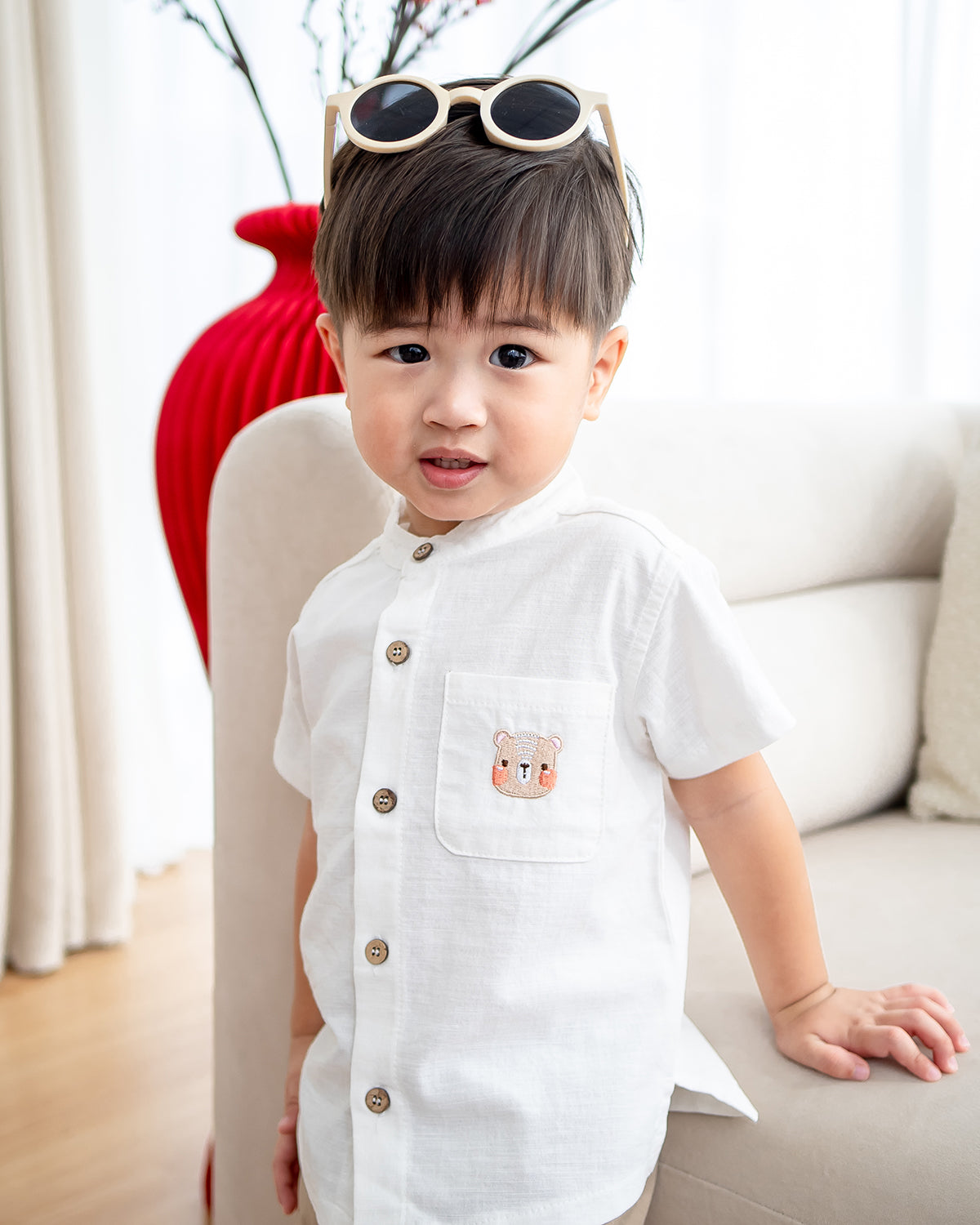 NM X LEBEAR MANDARIN COLLAR SHIRT