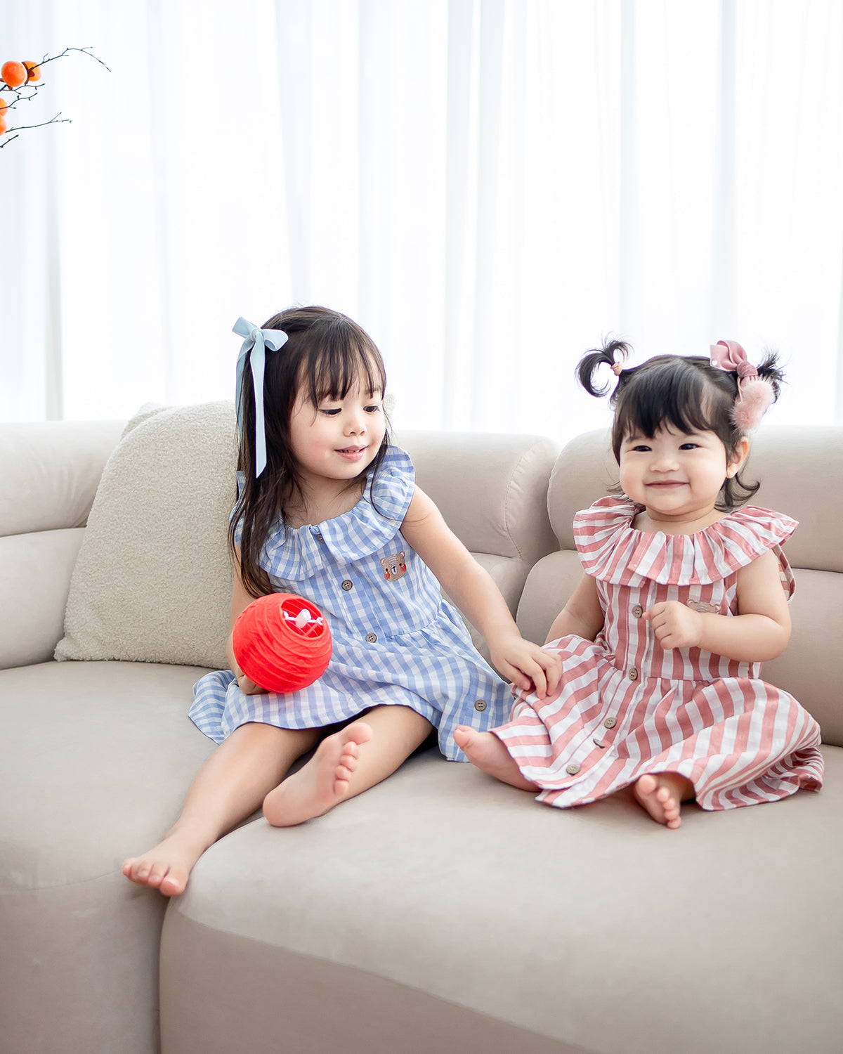 NM X LEBEAR BLISS GINGHAM DRESS