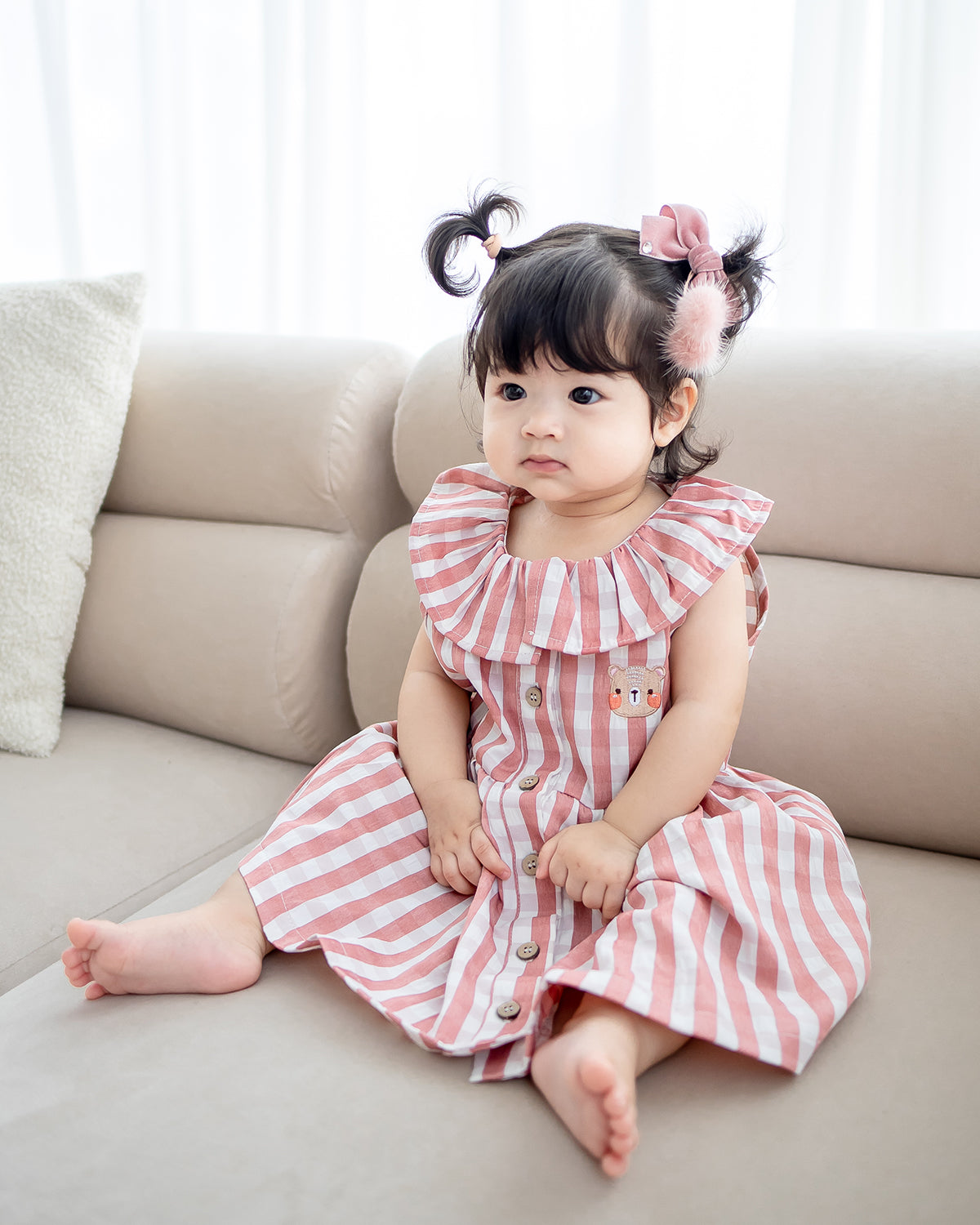 NM X LEBEAR BLISS GINGHAM DRESS