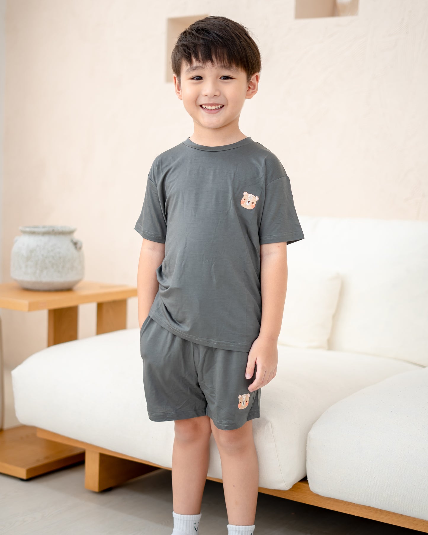 LEBEAR TENCEL™ LOUNGE SET IN GREY