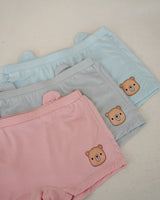 LEBEAR GIRLS BAMBOO BOXER BRIEFS (PACK OF 3)