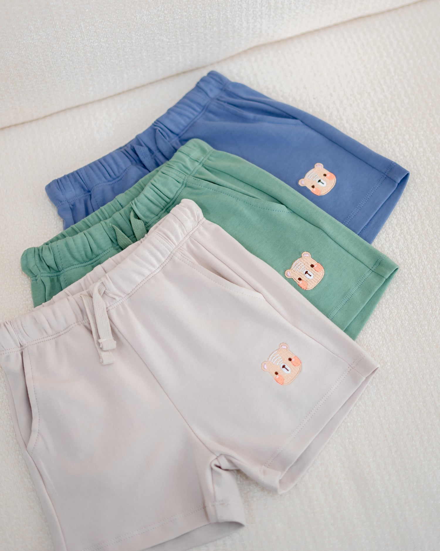 LEBEAR EMBROIDERY JOGGER SHORTS BUNDLE OF 3