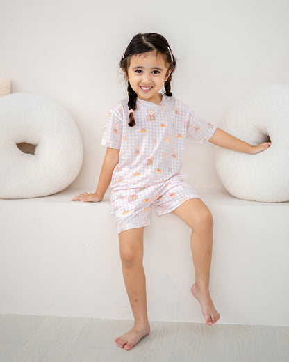 (PRE ORDER) BEARISTA KIDS TENCEL™ LOUNGE SET IN PINK