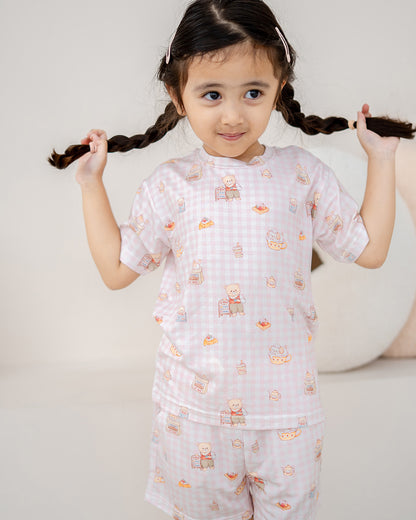 (PRE ORDER) BEARISTA KIDS TENCEL™ LOUNGE SET IN PINK