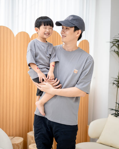 LEBEAR ADULT OVERSIZED TEE IN LIGHT GREY