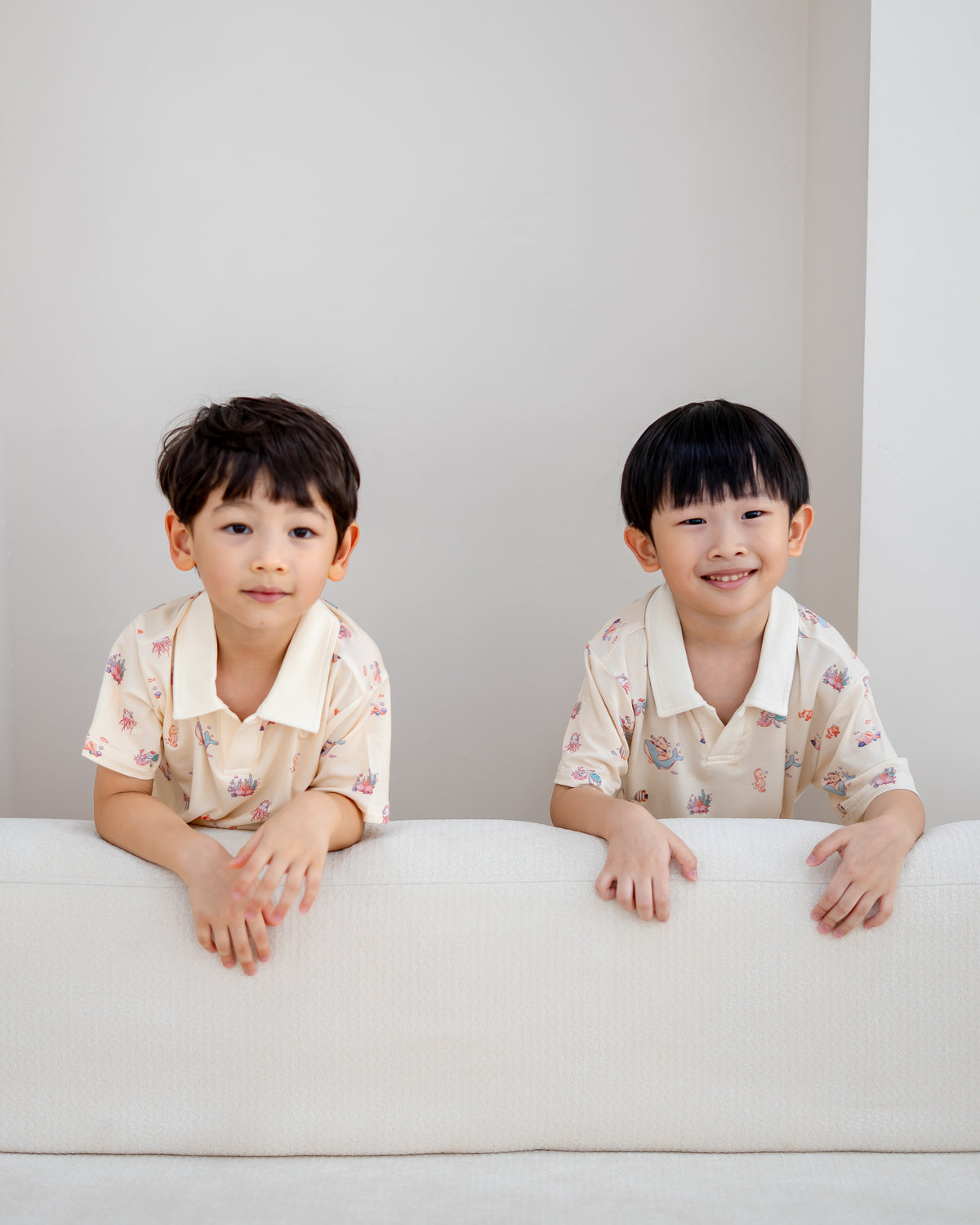 OCEAN DREAMS KIDS TENCEL™ SHIRT IN SEASHELL SAND