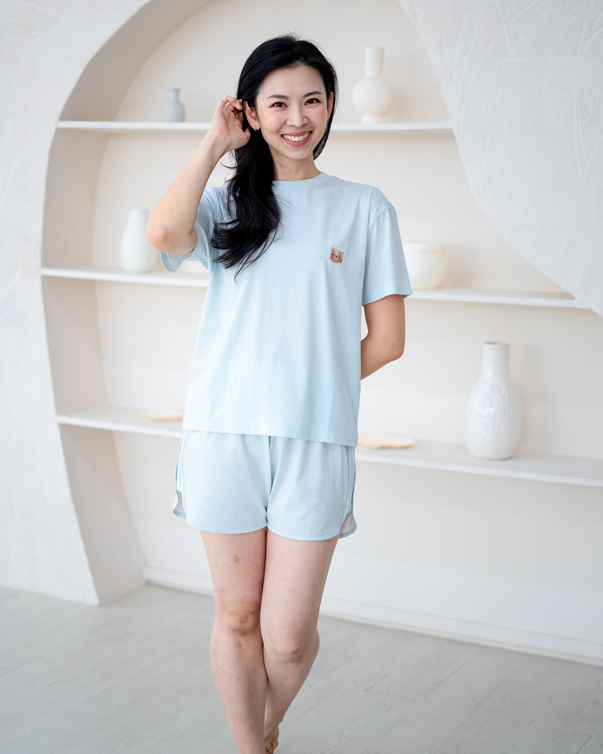 LEBEAR LADIES TENCEL™ SET IN DEW BLUE