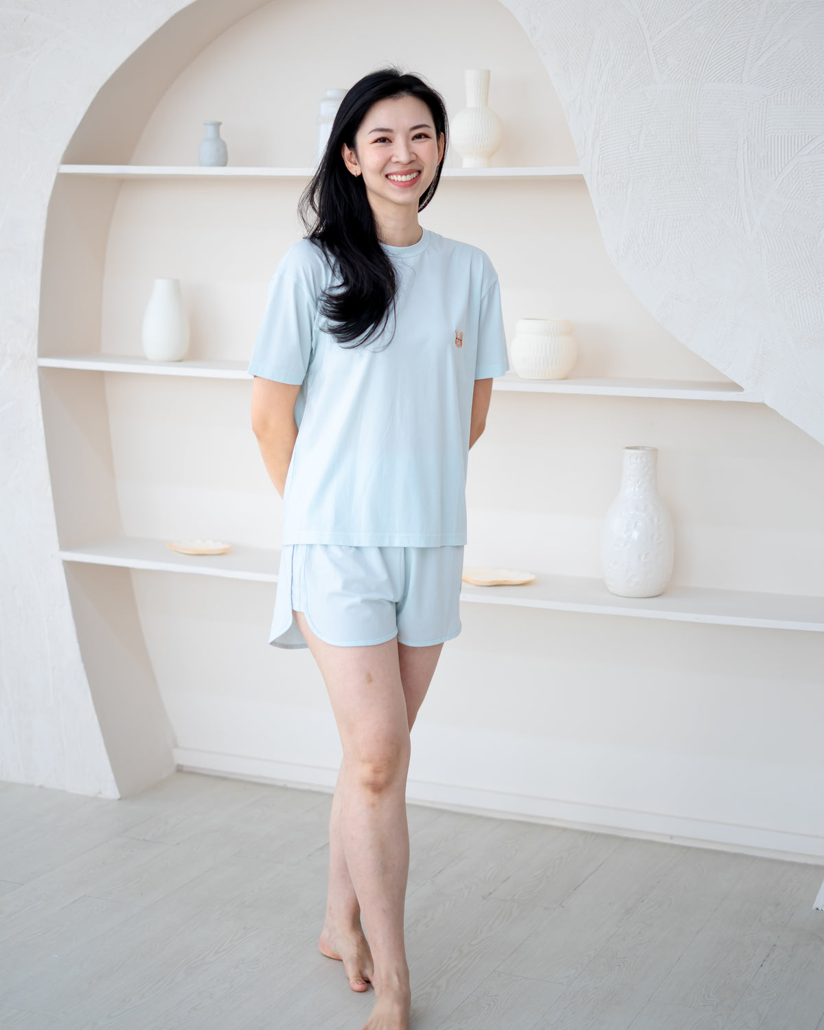 LEBEAR LADIES TENCEL™ SET IN DEW BLUE