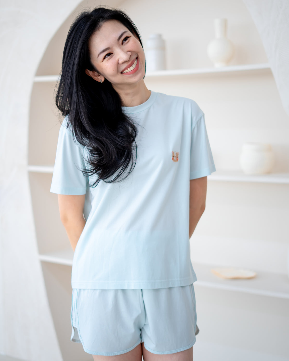 LEBEAR LADIES TENCEL™ SET IN DEW BLUE