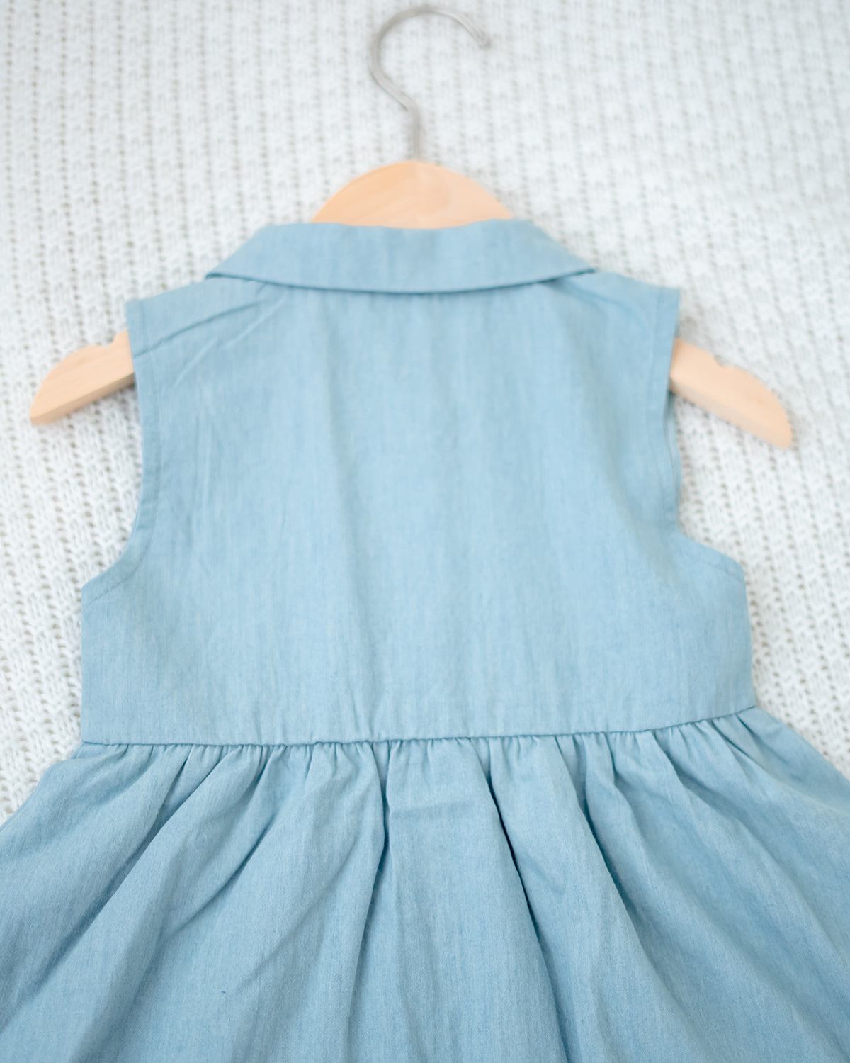 LEBEAR LIGHT WASH DENIM DRESS