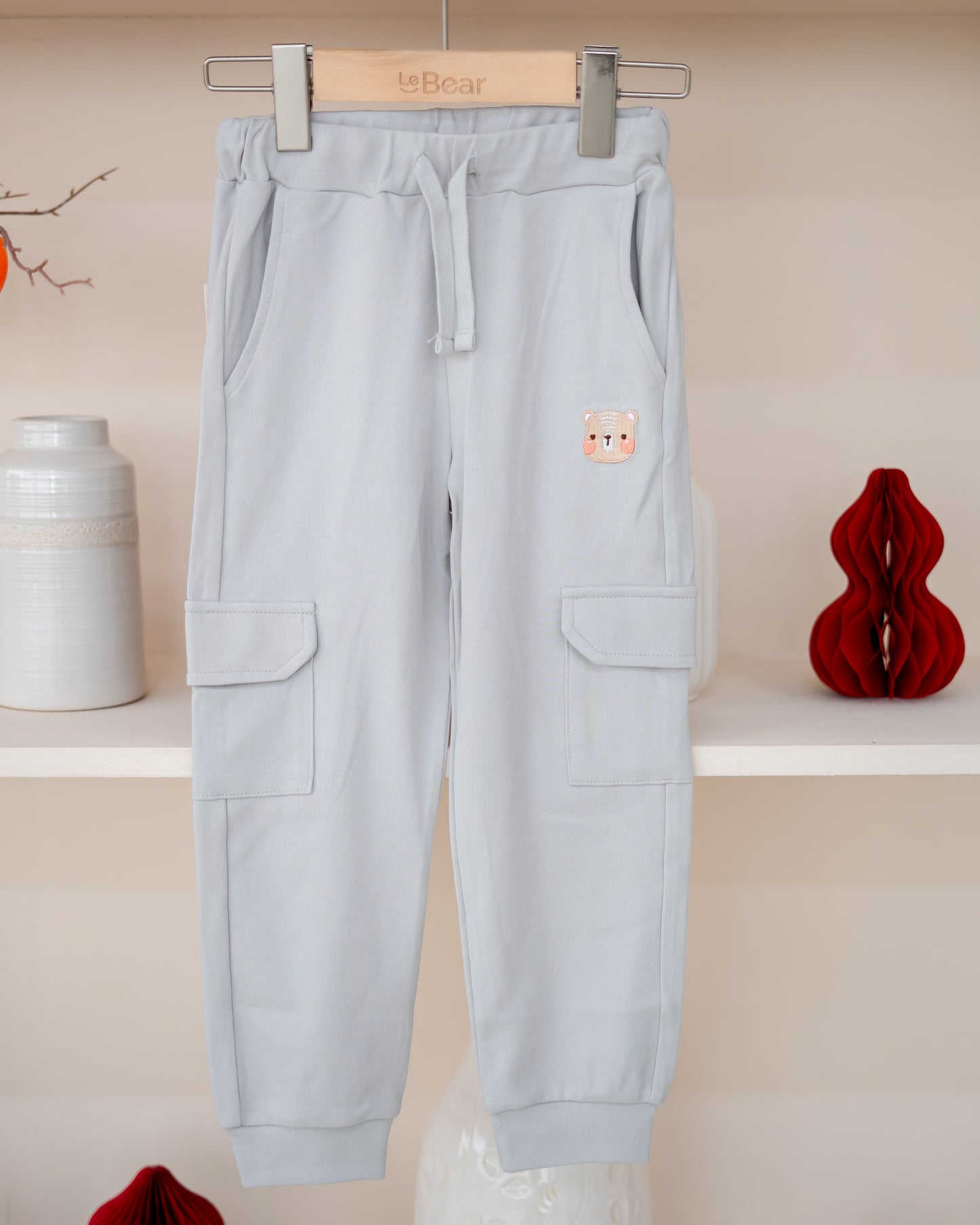 LEBEAR UTILITY JOGGER PANTS IN  CLOUD GREY