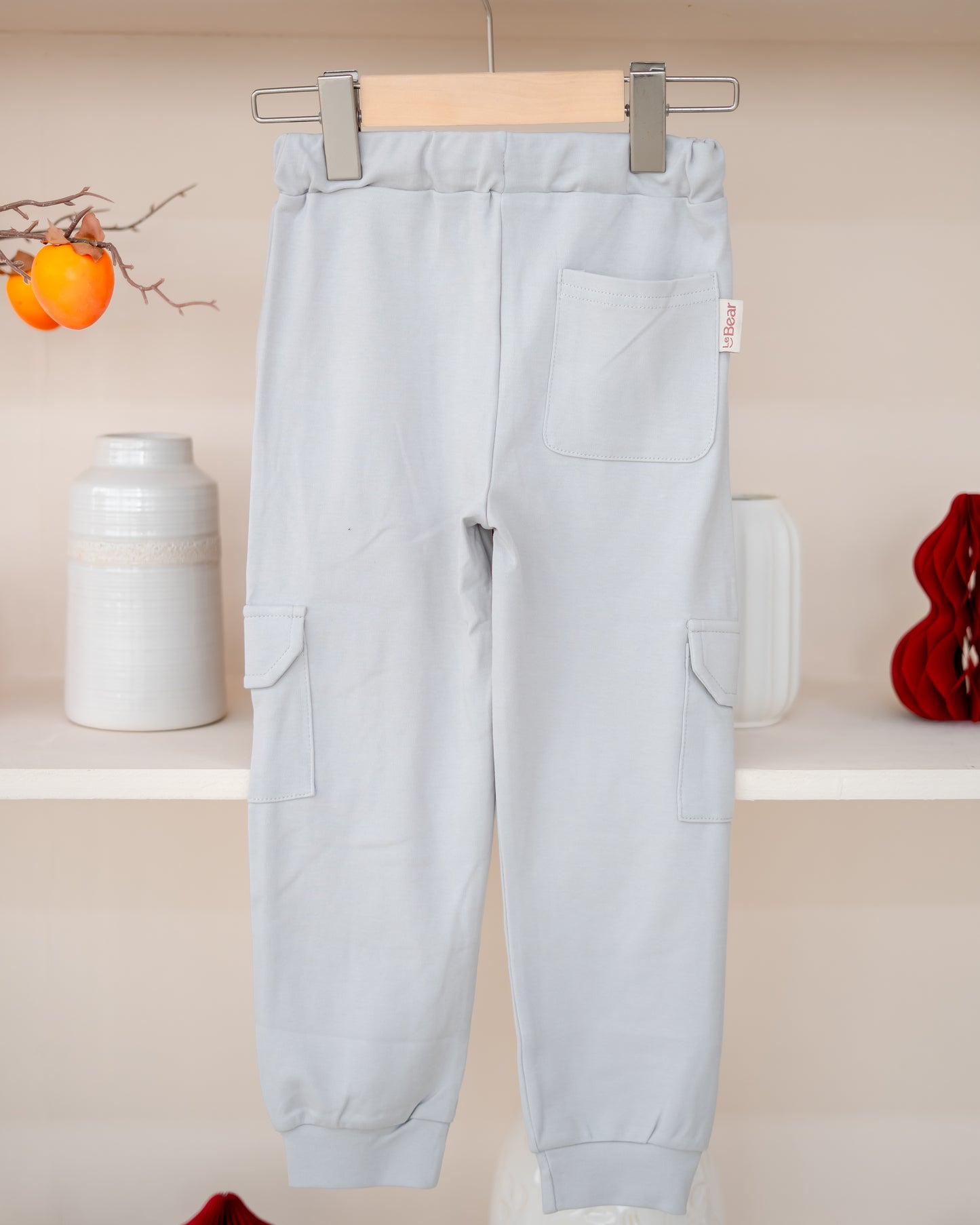 LEBEAR UTILITY JOGGER PANTS IN  CLOUD GREY