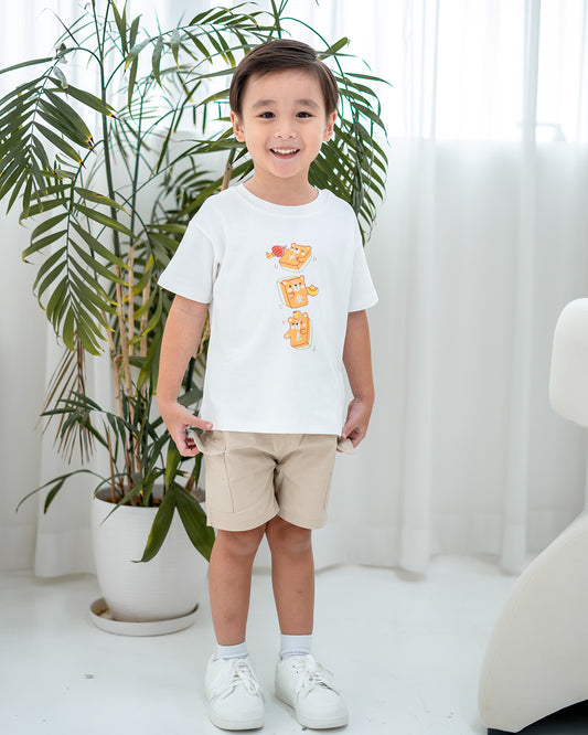 LEBEAR MAHJONG TEE IN WHITE