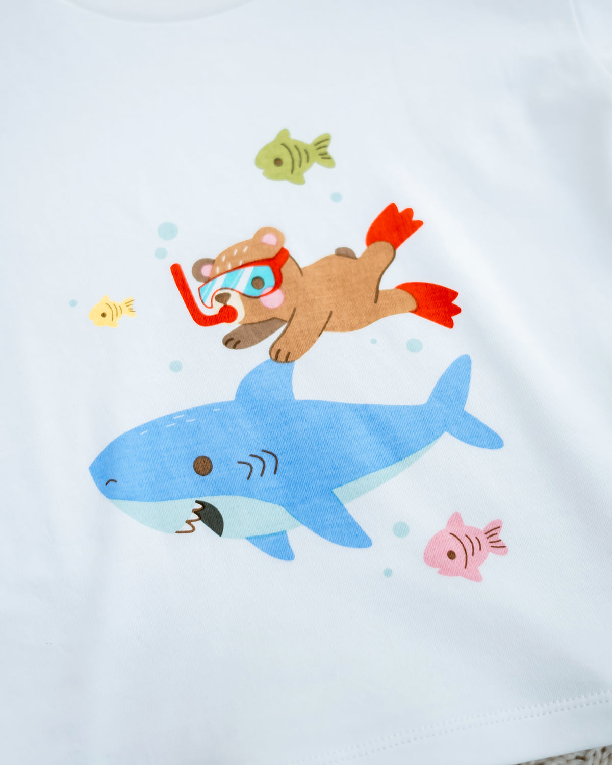 LEBEAR UNDER THE SEA TEE IN WHITE