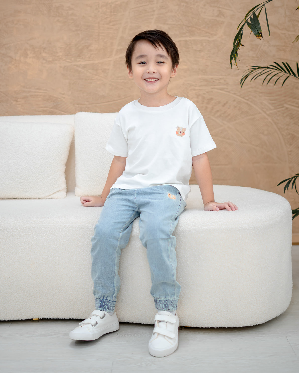 LEBEAR LIGHT WASH DENIM JOGGER