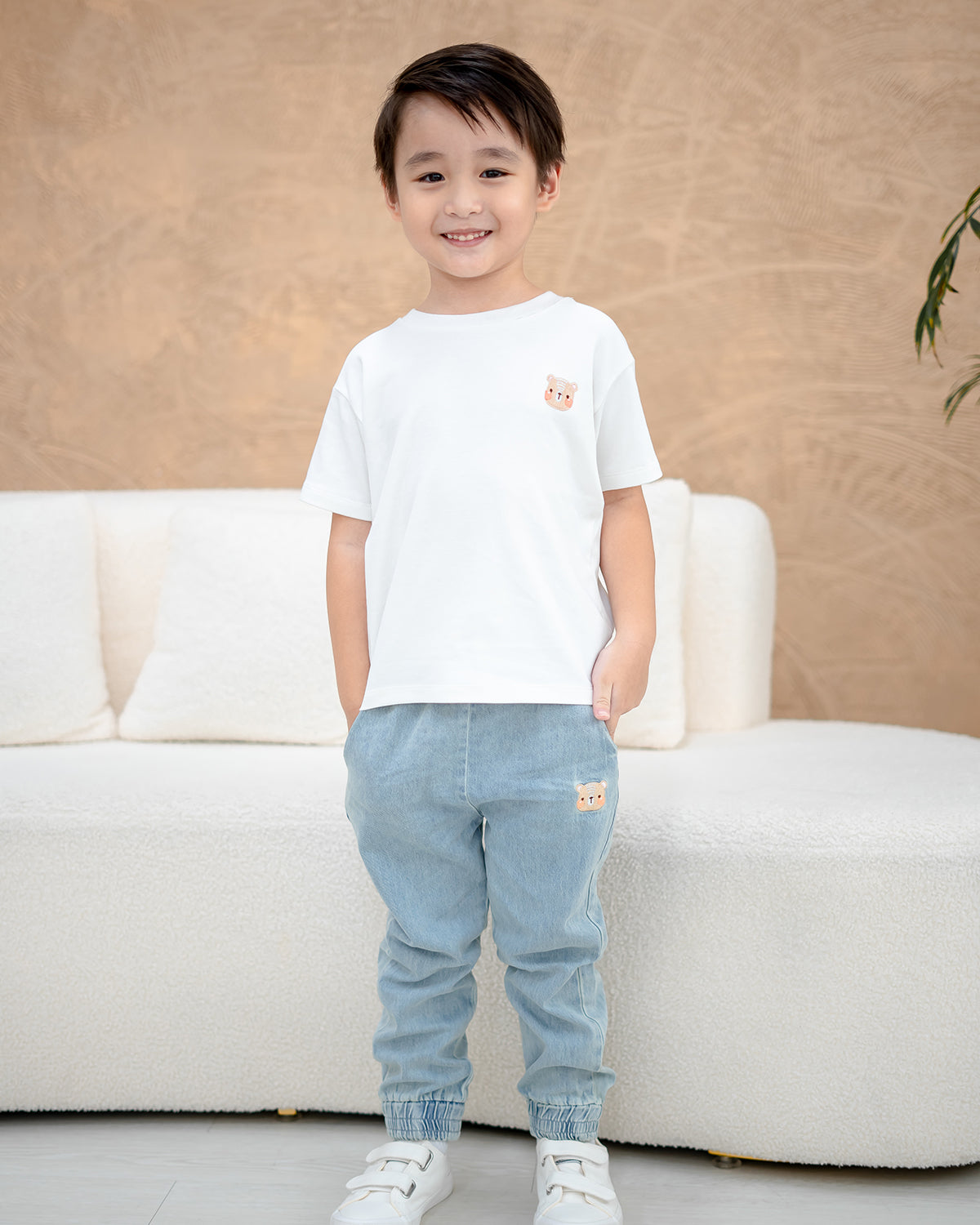 LEBEAR LIGHT WASH DENIM JOGGER