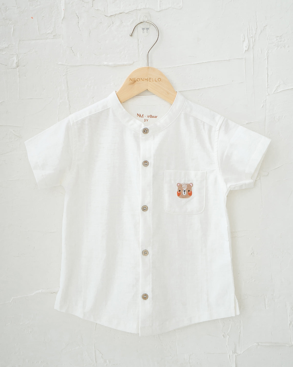 NM X LEBEAR MANDARIN COLLAR SHIRT