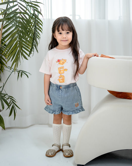 LEBEAR MAHJONG TEE IN SOFT PINK